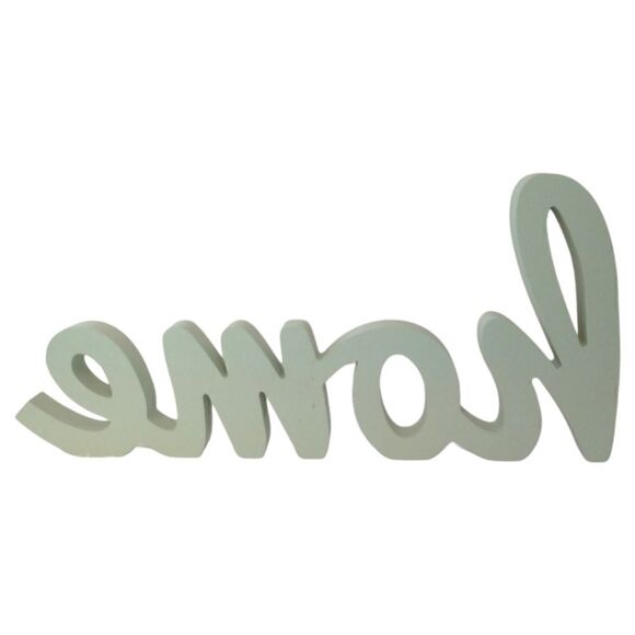 HOME Decor Figure Large Heavy Diecut Beach House Wooden Cutout Cursive Letter. - Picture 8 of 16